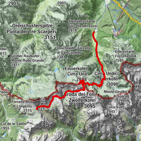 Dreizinnen-Querung: Fischleintal - Cengia-Tal - Auronzo