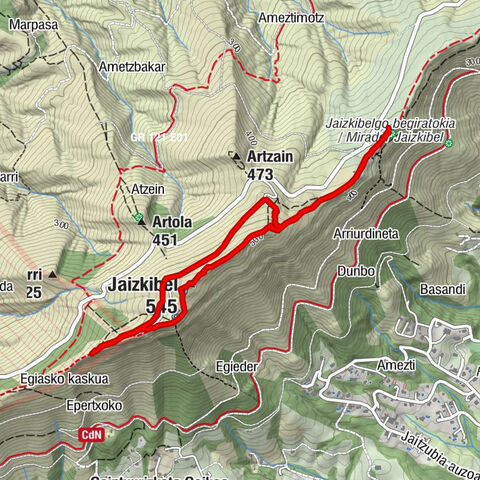 Rondje Jaizkibel - via stuk Camino di Santiago