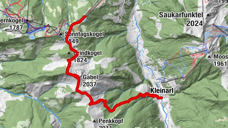 Caminata en altura: Grafenberg - Gabel - Kurzeggalm - Kleinarl