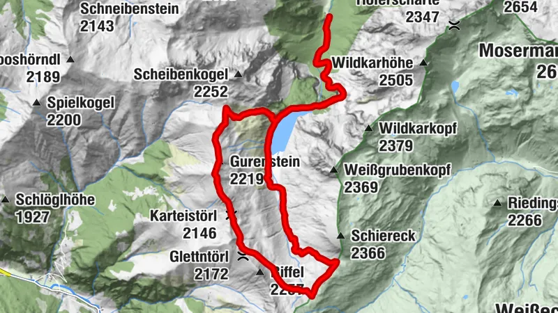 Schwabalm-Tappenkarsee-Haselstein-Karteistörl-Draugsteintörl-Tappenkarsee-Schwabalm