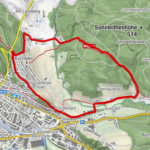 Rundweg Sonnleithenwald: Wohlfühlstadt Vöcklabruck