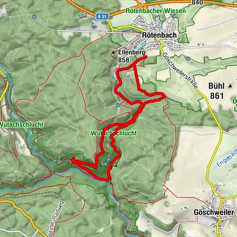 Genießerpfad - Rötenbachschlucht