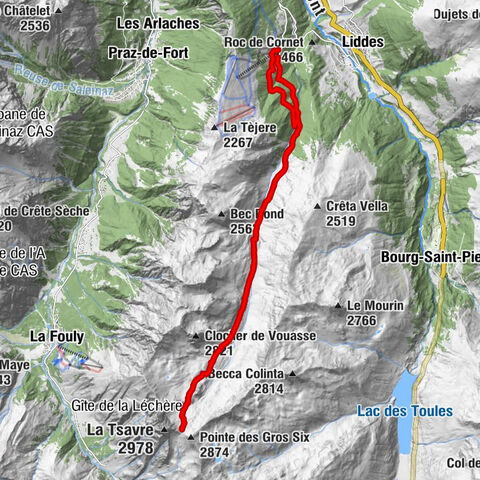 A través del valle original «La combe de l’A»