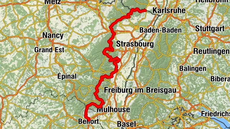 Travesía del Macizo de los Vosgos a pie - Wissembourg / Belfort - GR53 - GR5