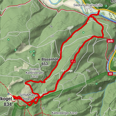 AUGUSTINERHÜTTE Parkplatz bei B210 Hoher Lindkogel, Langes Tal  20221030