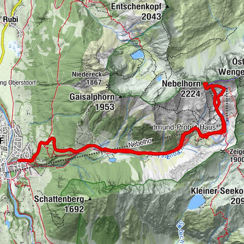 Pistentour aufs Nebelhorn