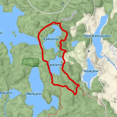 Portimon polut - Recorrido Valklampi-Veiklampi, Hamina