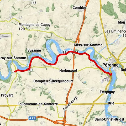De Péronne a Froissy en Valle del Somme