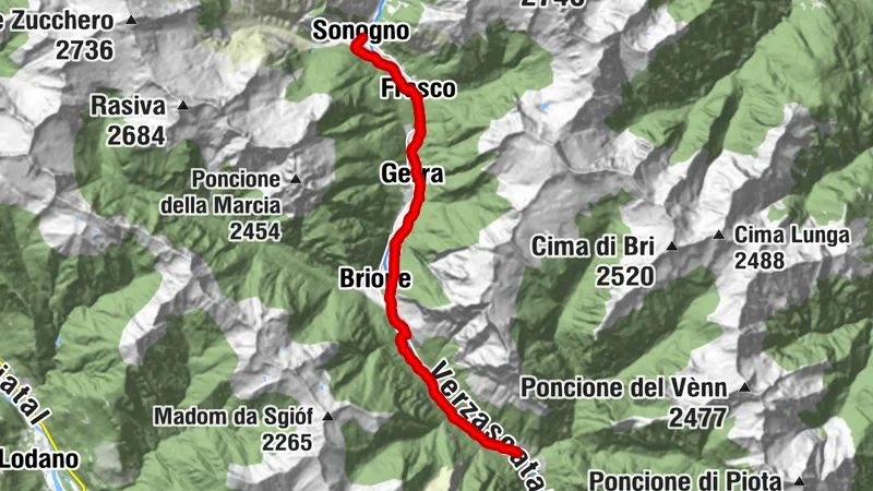 Sendero Verzasca (SwitzerlandMobile 74) - Etapa 1: Sonogno-Lavertezzo