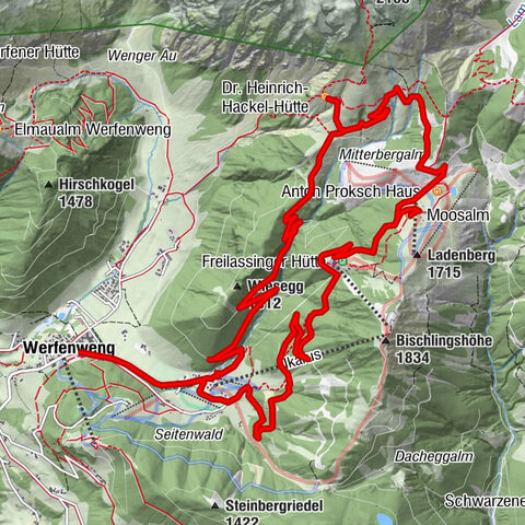 Werfenweng Mountainbikerunde Söldenhütte