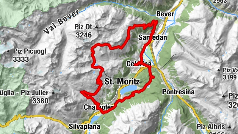 Celerina - Trais Fluors - Champfèr - Celerina (E-Mountainbike)