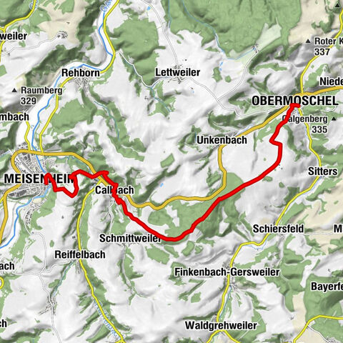 Camino de altura del Palatinado Etapa 05 Obermoschel - Meisenheim