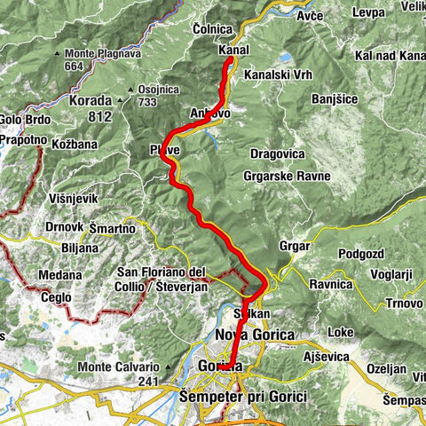 Recorrido Gorizia - Kanal (Eslovenia) (P004)