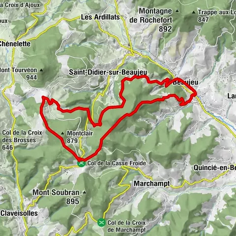 Circuito MTB B3 de Beaujeu a St Didier/Beaujeu
