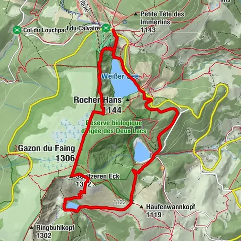 Circuito de senderismo - el recorrido de los 3 lagos