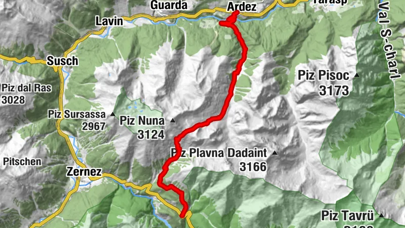 Experiencia solitaria de carrera de montaña: Ardez – Ova Spin