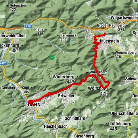 Sendero Pfälzer Waldpfad Etapa 07 Hauenstein - Dahn