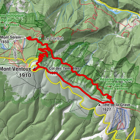 Saint-Léger-du-Ventoux - Tête de la Grave - Col des Tempêtes - Mont Ventoux