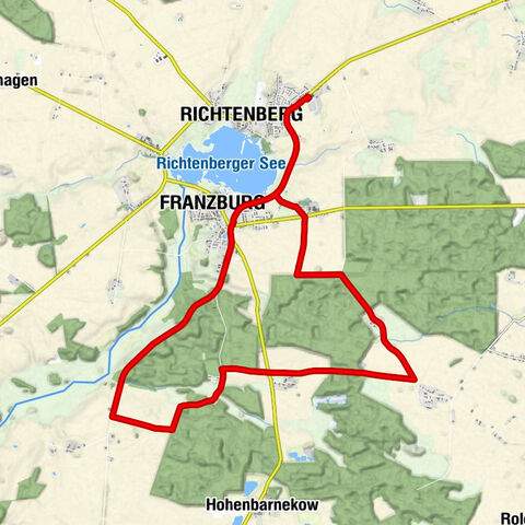 Richtenberg - Franzburg - Grenzin - Eichholz