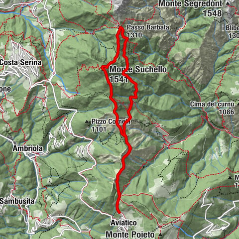 Aviatico - La Forcella - Monte Suchello - Passo Barbata