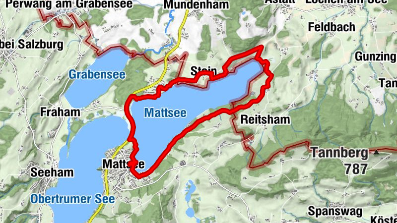Niedertrum - Stein - Schloßberg - Gebertsham