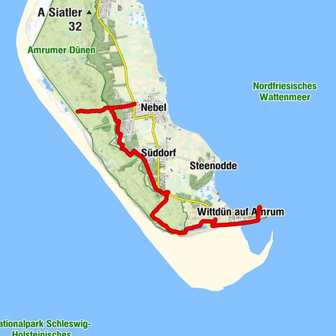 Wittdün auf Amrum - Aussichtsdüne - Heidekate - Nebel
