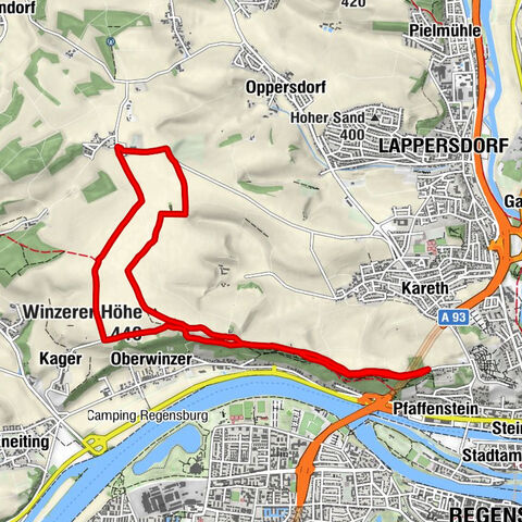 Regensburg - Niederwinzer - Winzerer Höhe