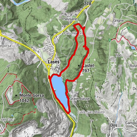 Recorrido alrededor del lago de Lases y alrededores