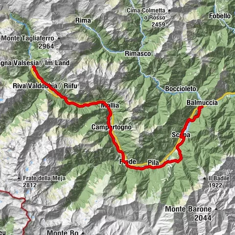 Carril bici Balmuccia-Alagna