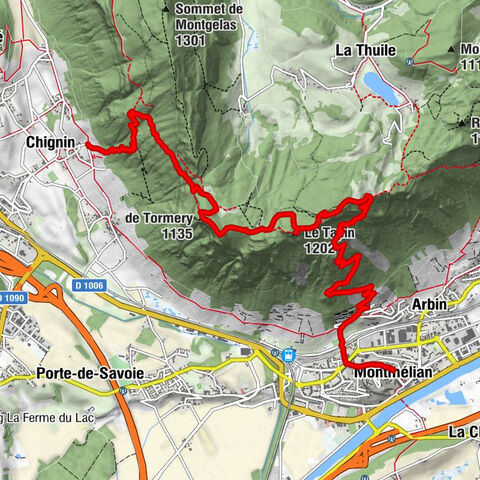 Rocher de Tormery-Le Tapin-Rocher du Guet-Montmélian, Chignin, Auvergne-Rhône-Alpes/France