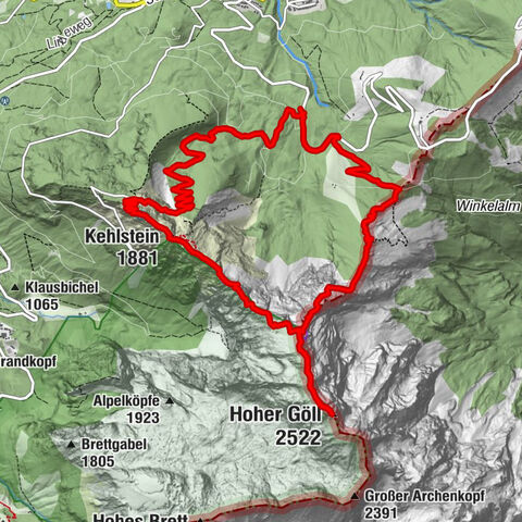 Hoher Göll über Mannlsteig