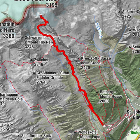Wanderung zur Schwarzsteinhütte