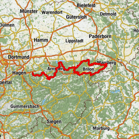 Sauerland-Waldroute: sendero de calidad desde Iserlohn hasta Marsberg