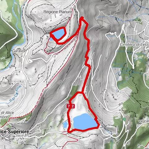 VALCHIUSELLA Lagos de Alice Superiore y Meugliano