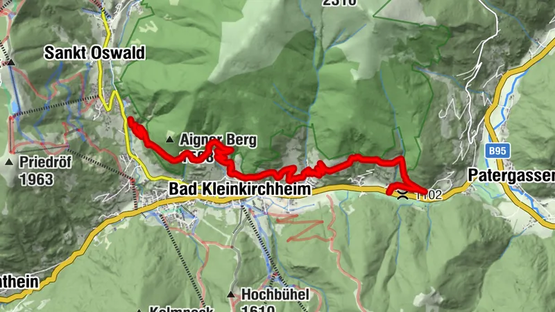 Camino panorámico de Bad Kleinkirchheim