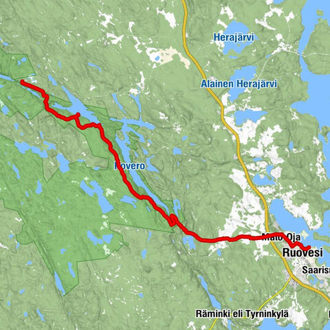 Helvetinkolu-Luomajärvi-Kovero-Ruovesi