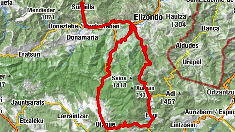 Artesiaga, Egozkue y Belate - Camping Aritzigain Ruta 3
