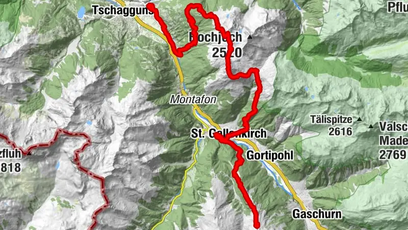 Montafon Totale Trail 31: longitud 31 km, 3.000 metros de desnivel