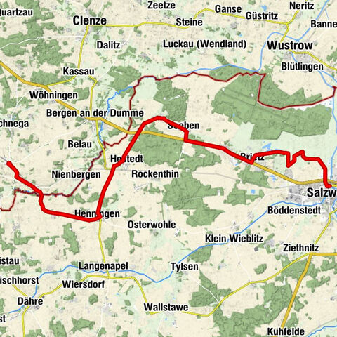 1.ª etapa del Camino Ciclista de la Frontera de Cuatro Países: Schnega-Salzwedel