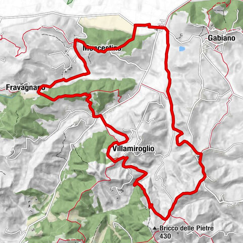 Sentiero la strada dei Miroglio - Sentiero 710 in mountain bike