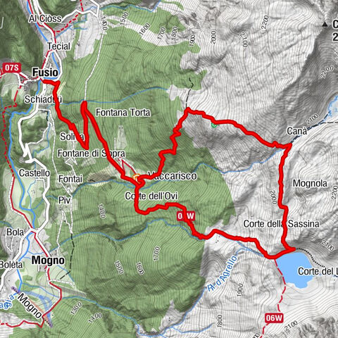 Fusio-Lago Mognola-Fusio