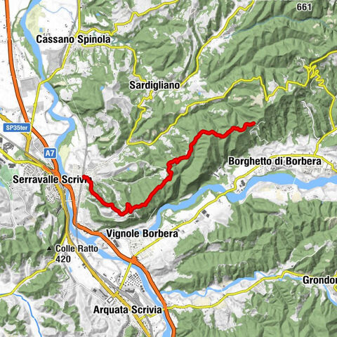 Sentiero 200 - Anello Borbera - Spinti - TAPPA 1/11 (Stazzano - Ca' del bello) in camminata
