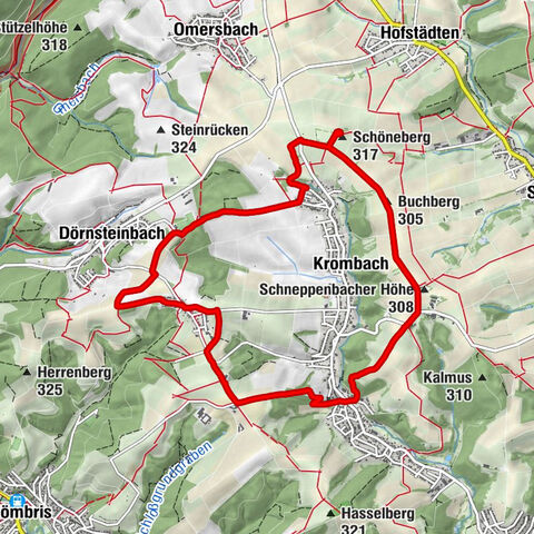 KROMBACH | Panoramaweg von Krombach- abgekürzte Version