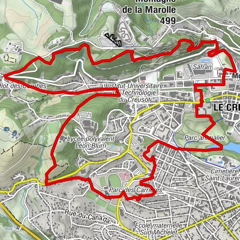 El circuito de los parques