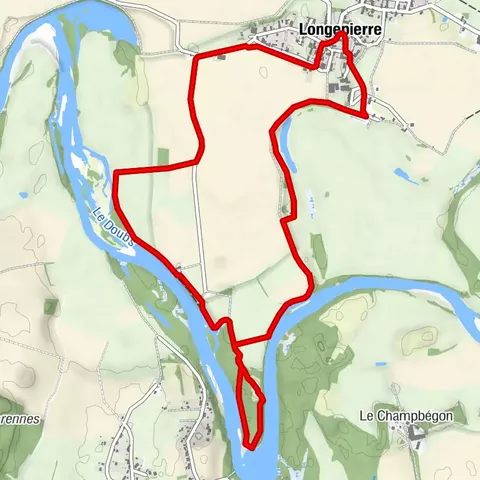 Sendero del bajo valle del Doubs