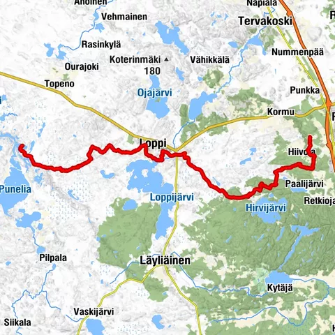 Riihimäen Kormu-Poronpolku 45,3km