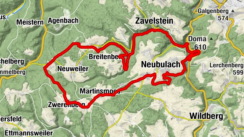 Tour de altura Teinachtal