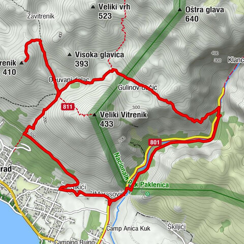 Paklenica Rundwanderung über zwei schöne Gipfel