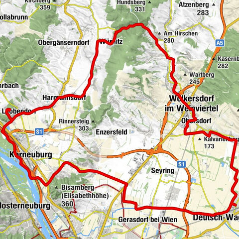Marchfeld Kreuttal Kreuzenstein Runde