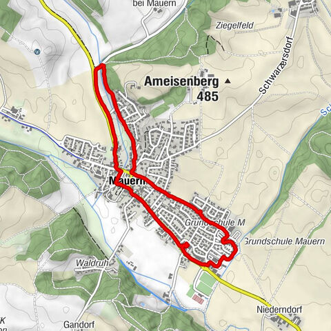 Mauern, Geburtstagsspaziergang Mama 65, 18.05.24